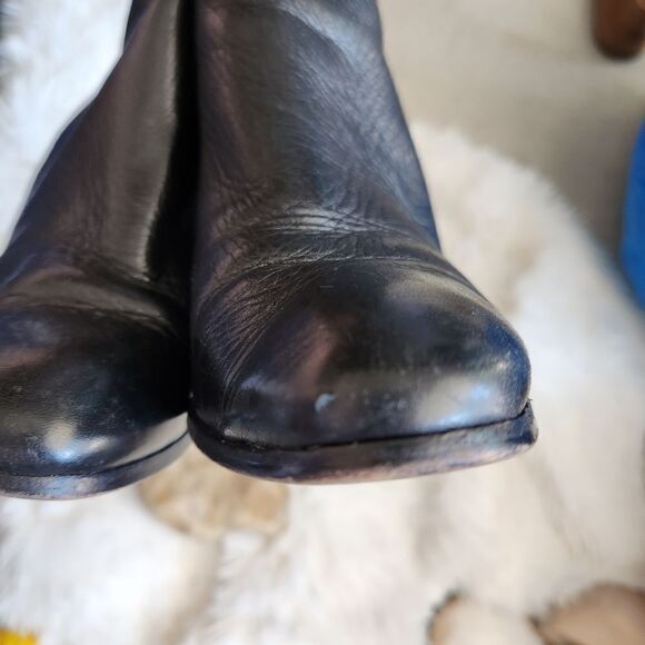 Dolce vita black leather bootie mixed finish leather - Picture 10 of 13